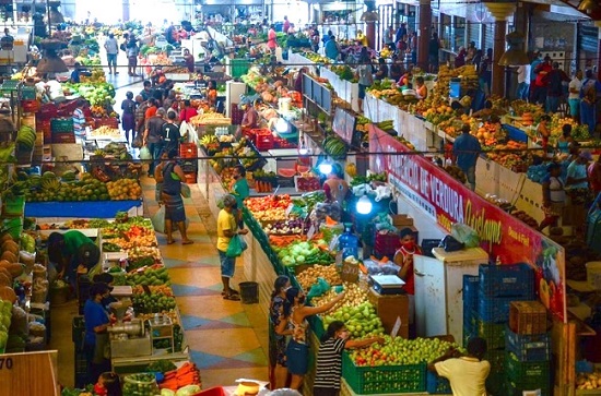 Interior do Mercado Municipal Maria Virgínia Leite Franco