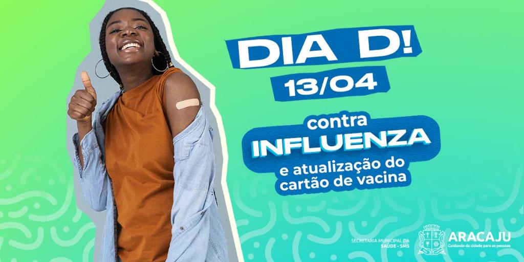 Banner Dia D de imunização contra a influenza