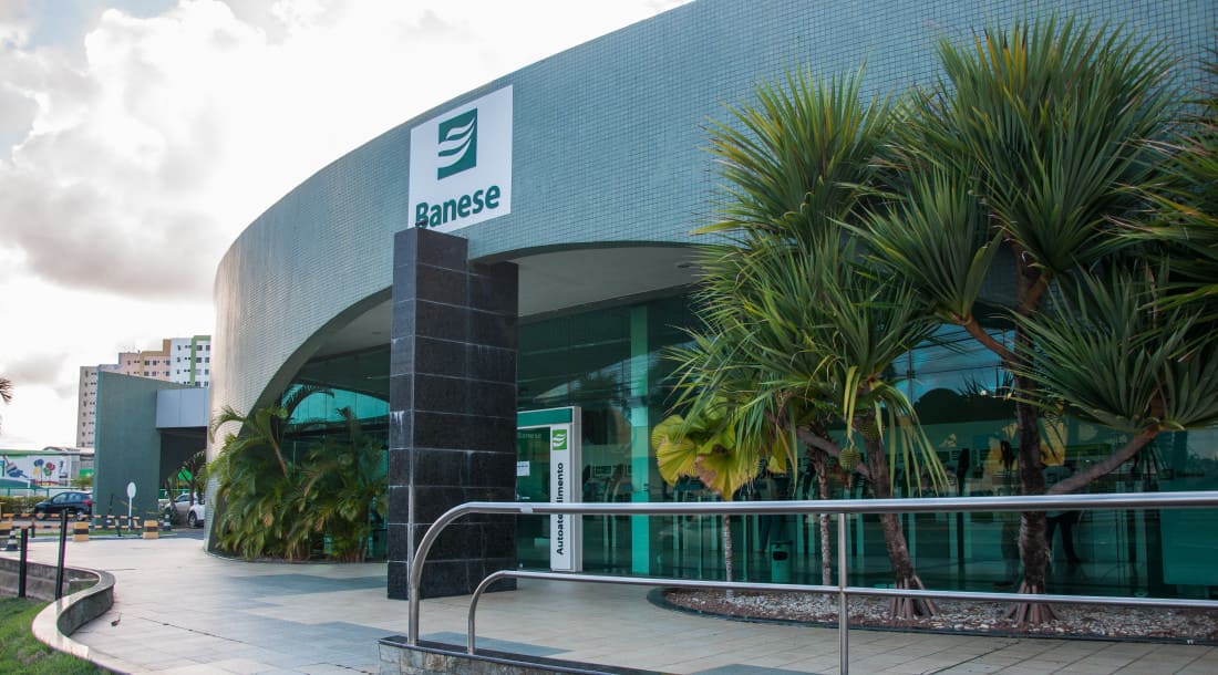 Fachada da agência Banese