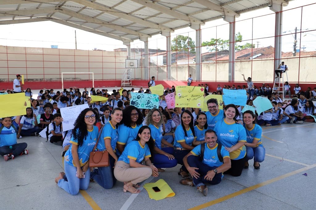 Atividade do Acolher no Colegio Estadual Dr. Jugurta Barreto de Lima