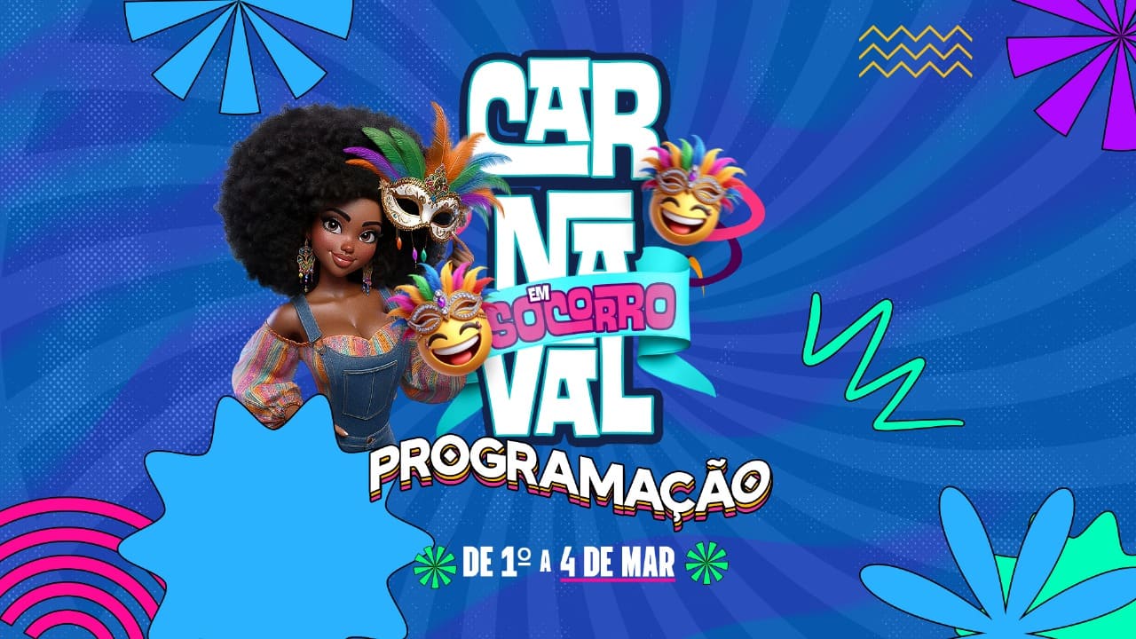 Banner Carnaval 2025 em Nossa Senhora do Socorro