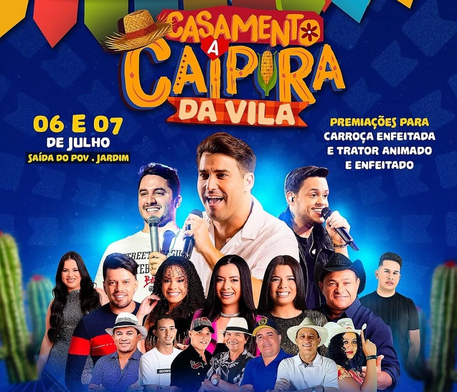 Card - Casamento Caipira da Vila (dias 6 e 7 de julho)