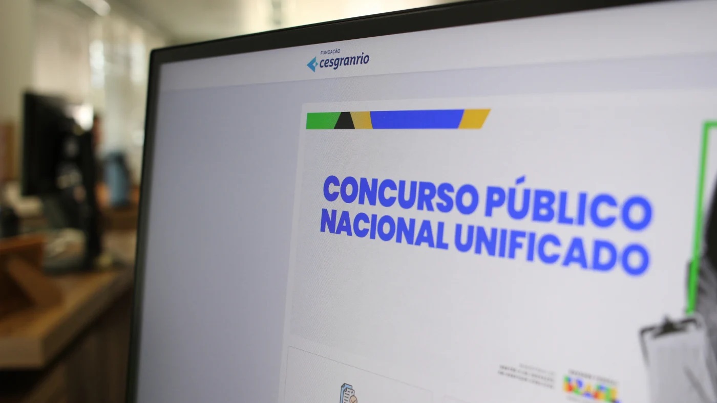 Tela do computados na página do Concurso Nacional Unificado