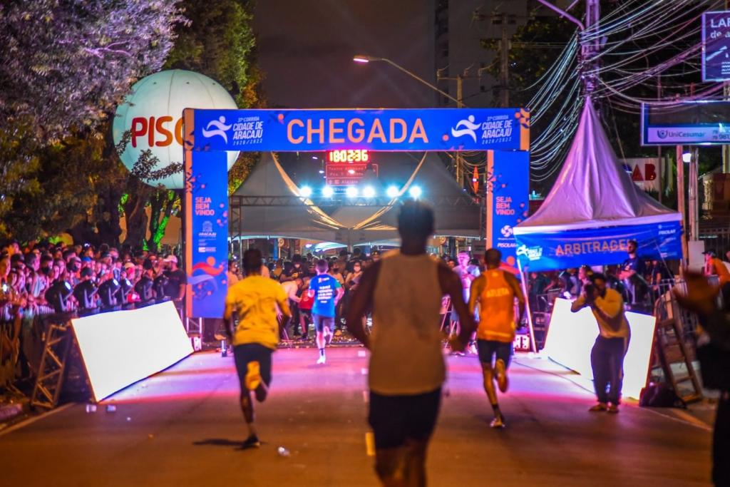 Chegada na Corrida Cidade de Aracaju