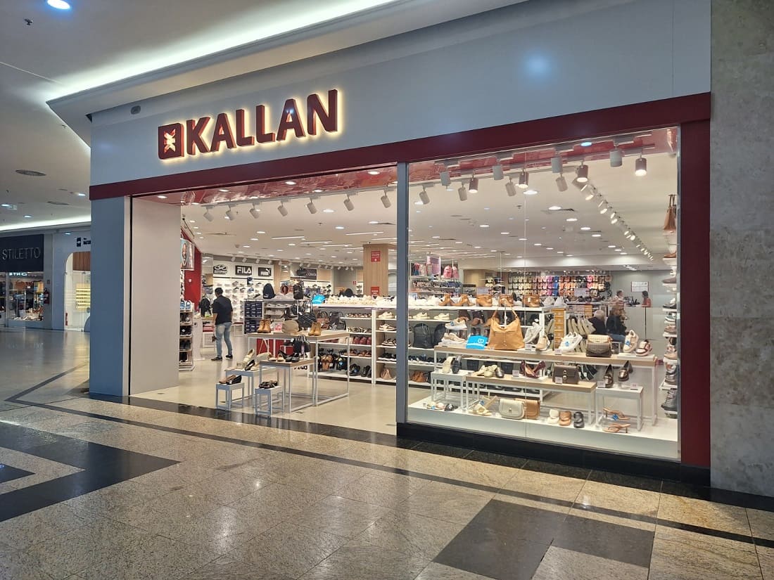 Kallan fachada da loja