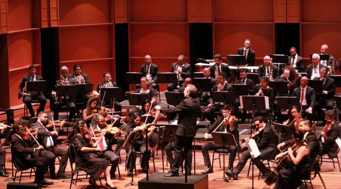 Orquestra Sinfônica de Sergipe (Orsse) no palco