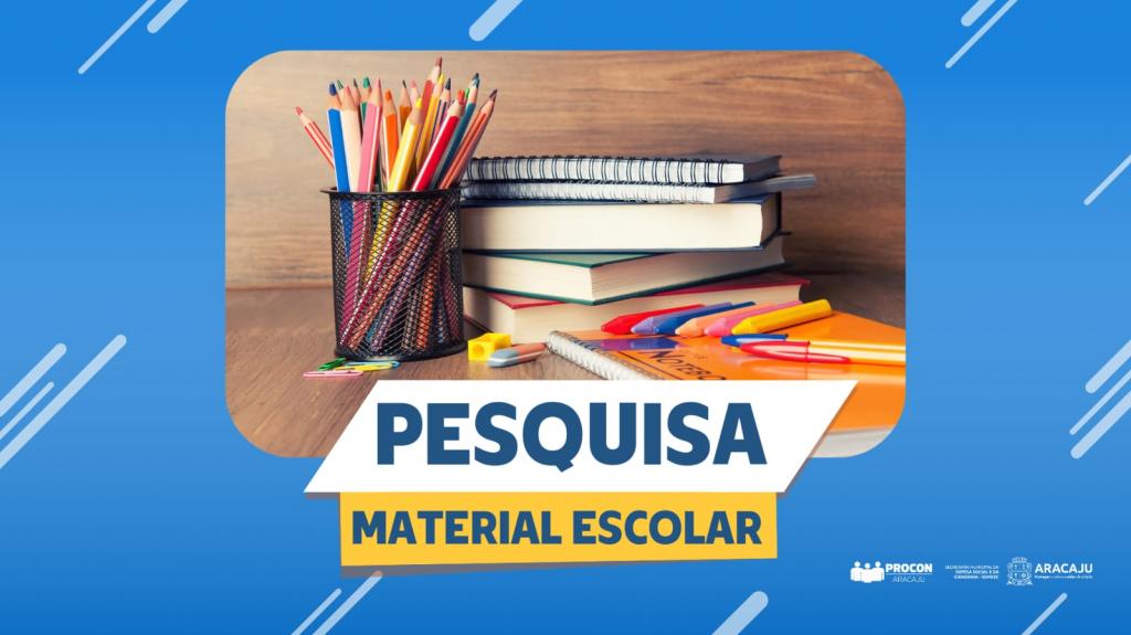 Banner: Pesquisa de preços de materiais escolares