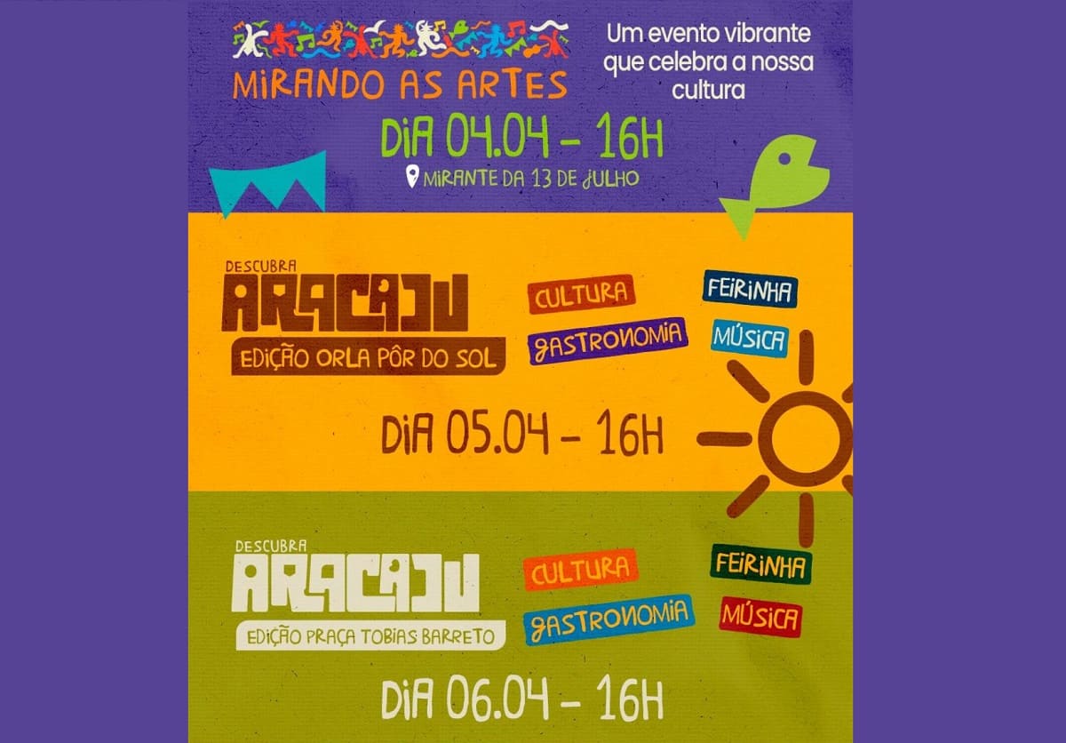 Banner: Aracaju projetos culturais