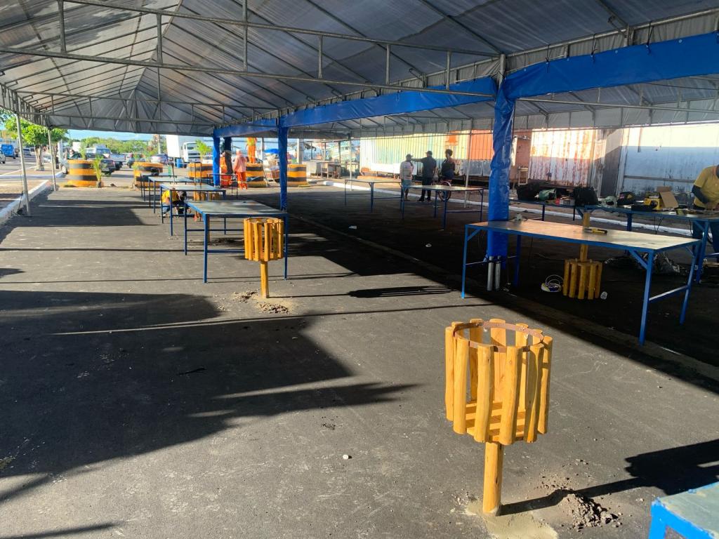Novo espaço para comerciantes de pescados no Terminal Pesqueiro 