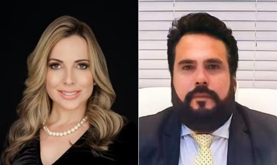 A médica Daniele Barreto e o advogado José Lael de Souza Rodrigues 
