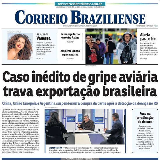 Capa do jornal O Estado de São Paulo