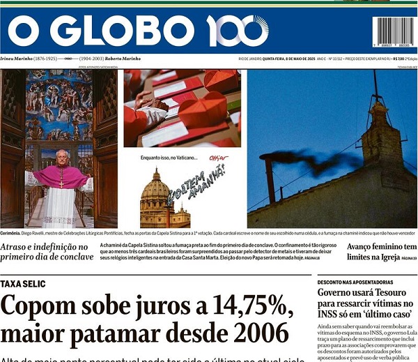 Capa do jornal O Estado de São Paulo