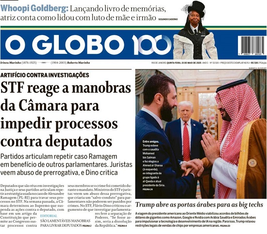 Capa do jornal O Estado de São Paulo