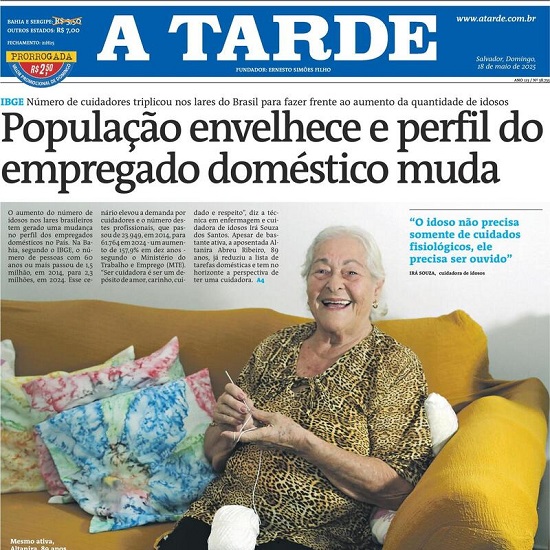 Capa do jornal O Estado de São Paulo