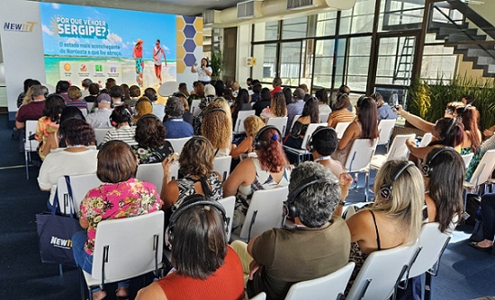 7º Encontro de Negócios NewIt, plateia e telão