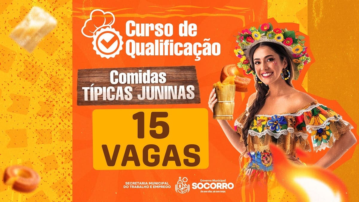 Card - curso gratuito de Comidas Típicas Juninas