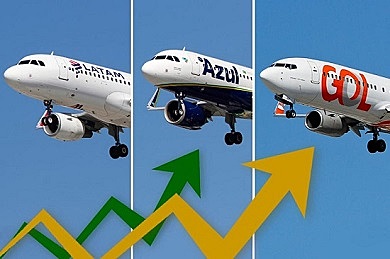 Alta temporada no Brasil, oferta de voos, Azul, LATAM, Gol, turismo brasileiro