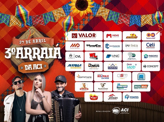 Banner Arraiá da ACI/SE