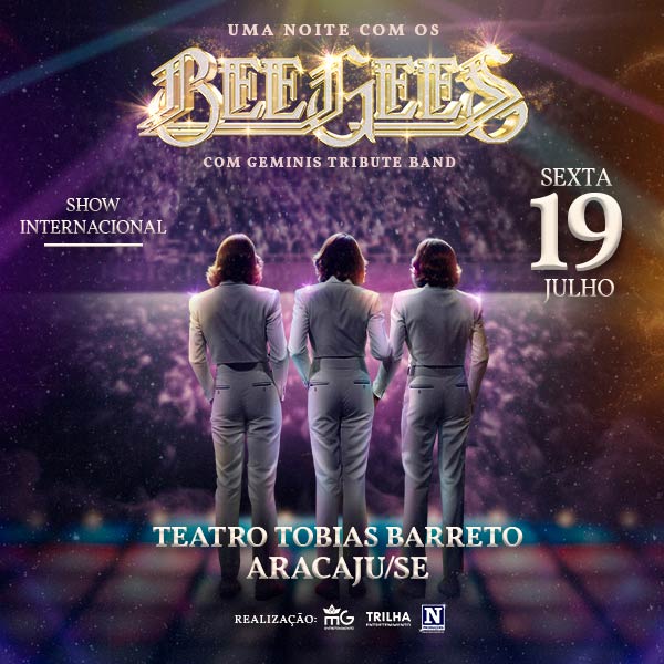 Banner Bee Gees - com Geminis Tribute Show