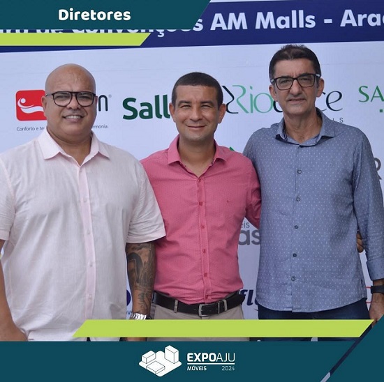 Os sócios organizadores da Expoaju Móveis