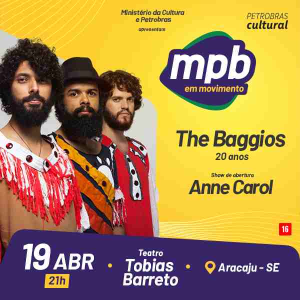 Banner do Show da banda The Baggios