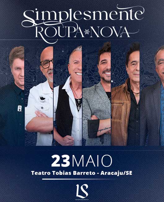 Banner do show de Roupa Nova