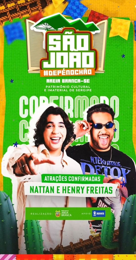 Banner São João Pé no Chão de Areia Branca