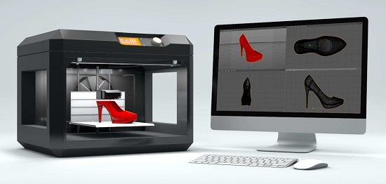 Sapatos e roupas impressos em 3D