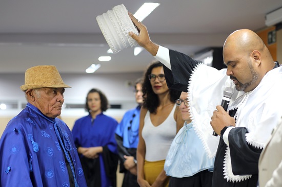Véio e Valter Santana, reitor da UFS
