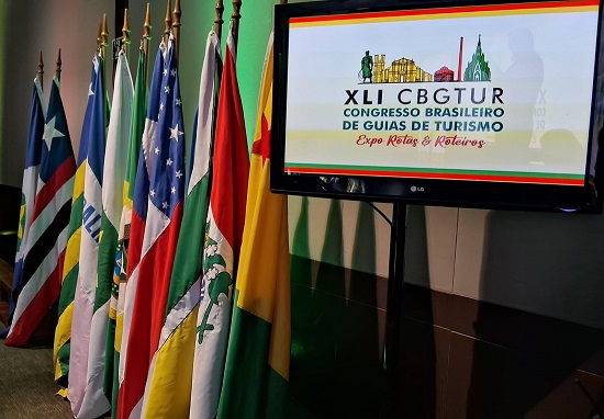 Cenário no palco do Congresso