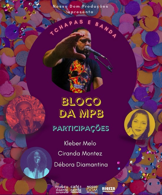 Banner do Café da Gente Sergipana, "Bloco da MPB"