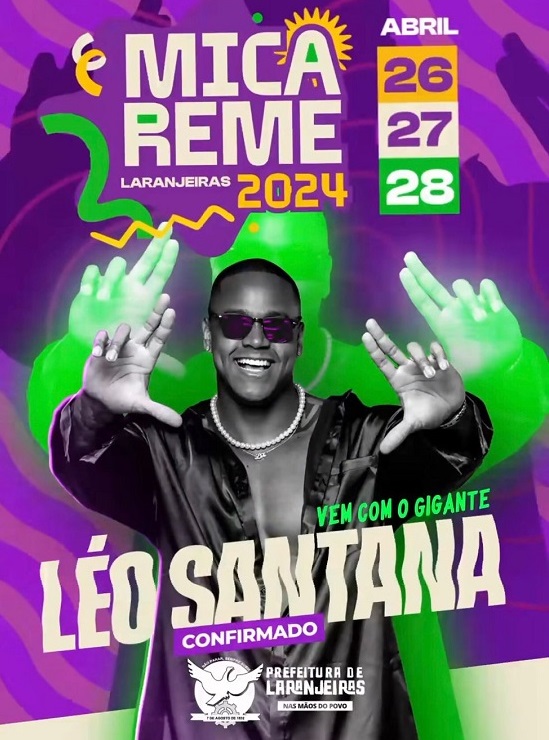 Banner Leo Santana, Micareme em Laranjeiras 2024