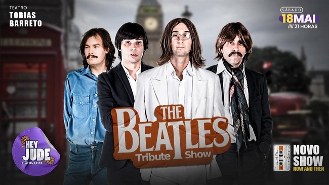 Banner do show Hey Jude & Orquestra - Beatles em Aracaju