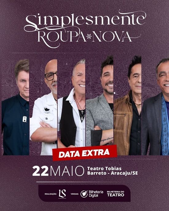 Banner Show de Roupa Nova sessão extra