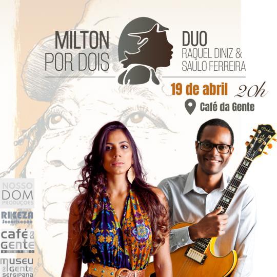 Banner do show Milton por Dois