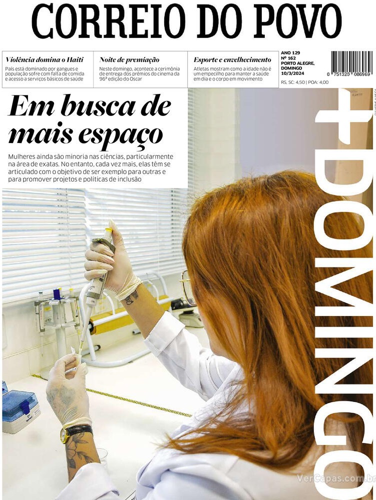 Capa do jornal Correio do Povo