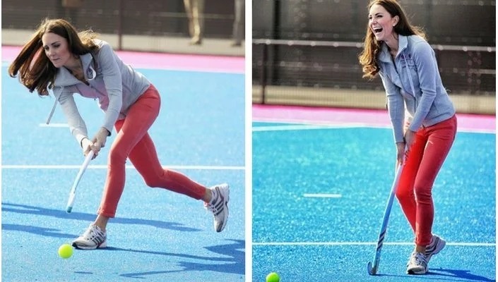 Princesa Kate Middleton jogando golfe