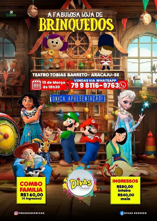 Banner "A Fabulosa Loja de Brinquedos"