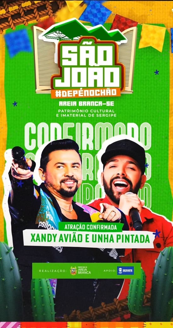 Banner São João Pé no Chão de Areia Branca